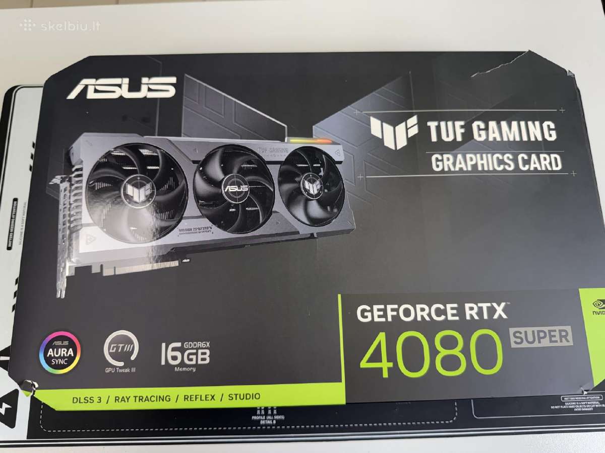 Asus Tuf Gaming Geforce Rtx 4080 Super 16gb - nuotraukos Nr. 6