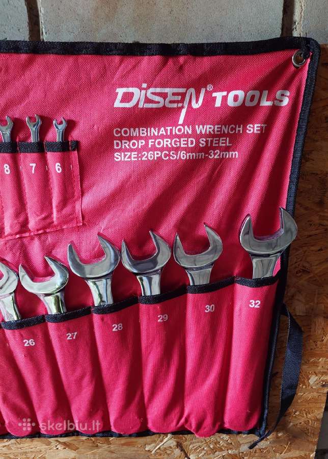 Raktų rinkinys Disen Tools (26 vnt., 6–32 mm) - nuotraukos Nr. 3