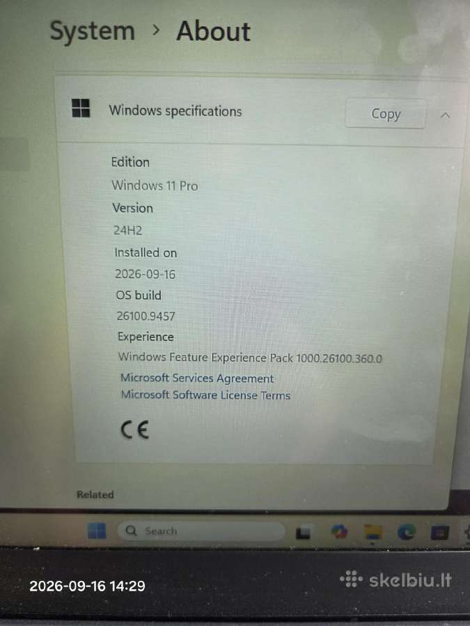 Lenovo T14s g2 intel i7-1165g7 16gb RAM 512 nvme - nuotraukos Nr. 5