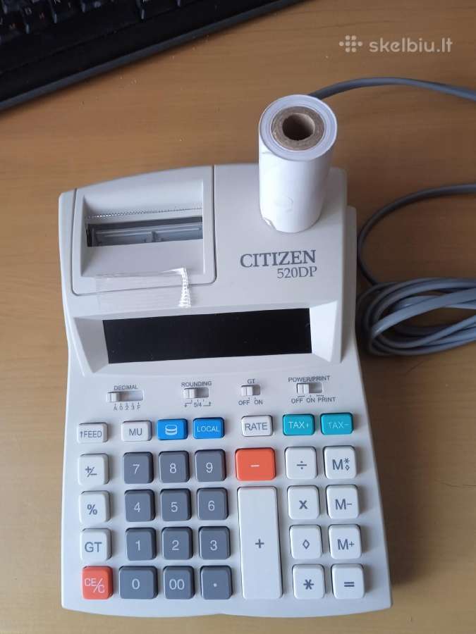 Buhalter spausdinantis skaičiuotuvas Citizen 520dp - nuotraukos Nr. 2