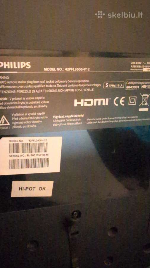 LED TV " Philips" - nuotraukos Nr. 2