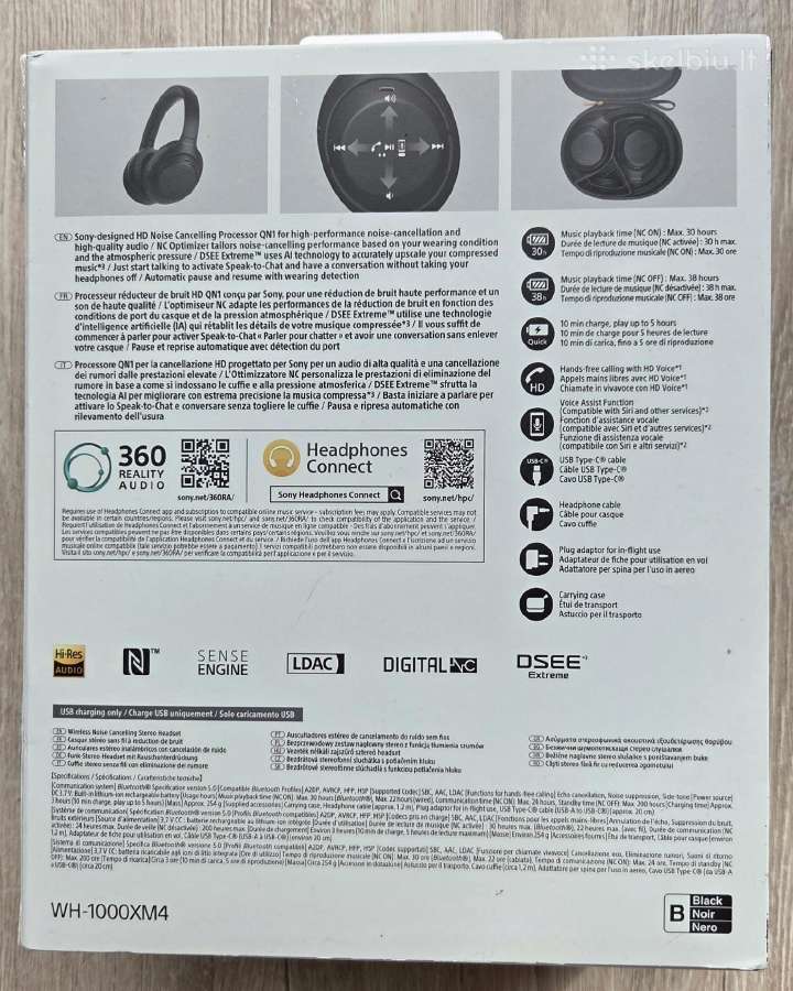 Sony Wh-1000xm4 belaides ausines - nuotraukos Nr. 2
