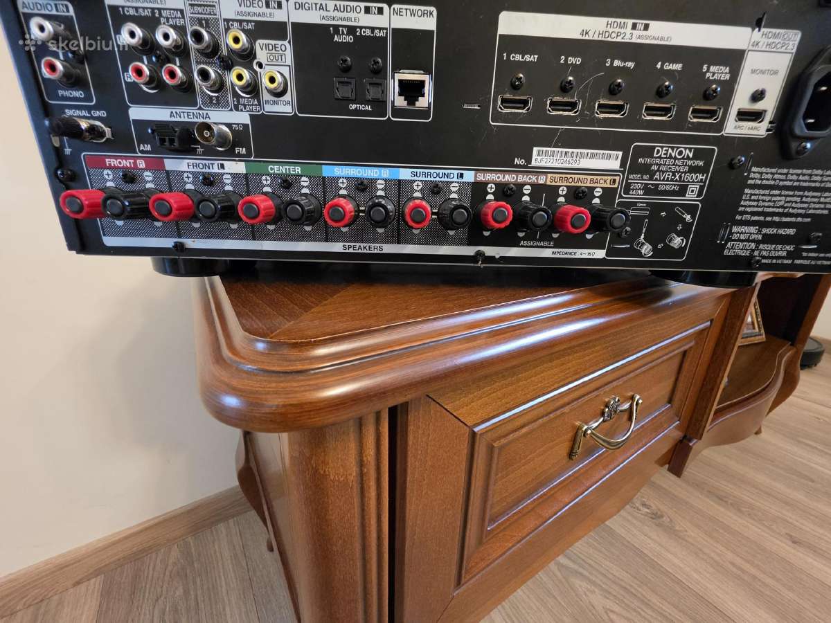Denon Avr-x1600h - nuotraukos Nr. 3