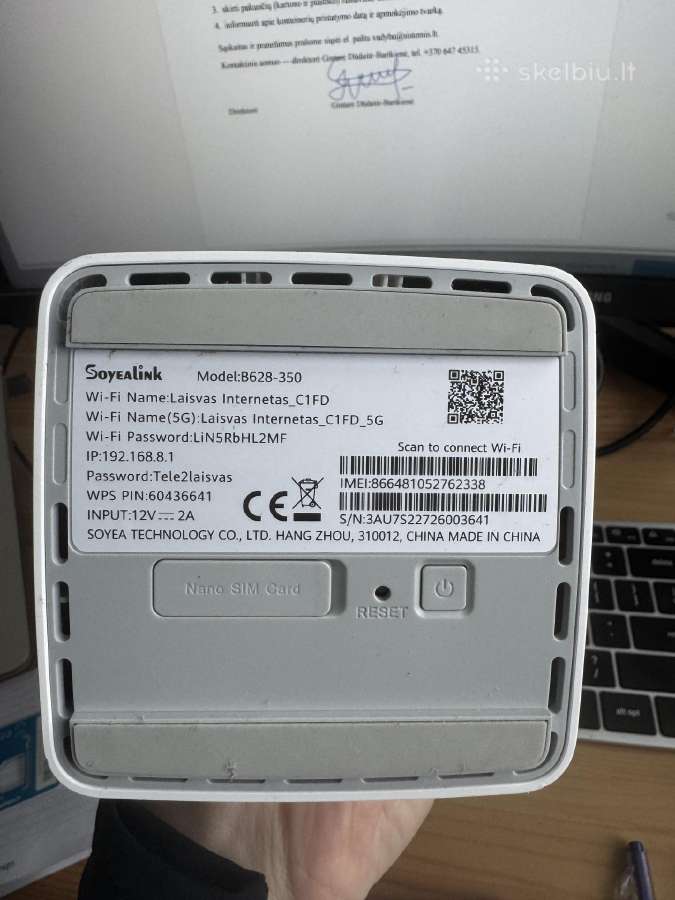 4G+ WiFi maršrutizatorius Soyealink B628-350 - nuotraukos Nr. 3