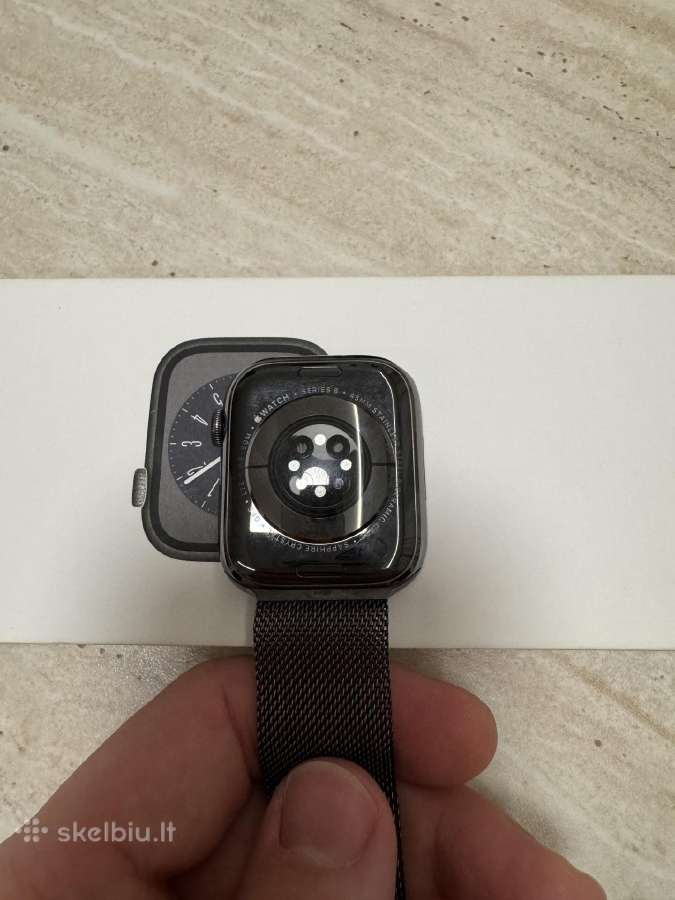 Parduodamas Apple watch 8 stainless steel 45mm - nuotraukos Nr. 3