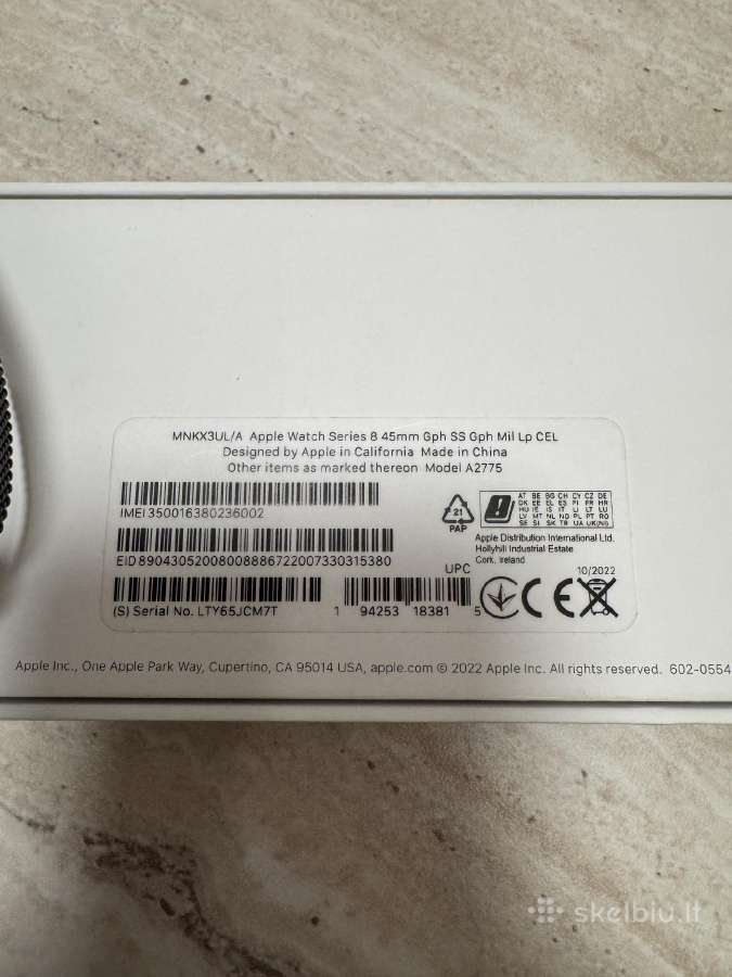 Parduodamas Apple watch 8 stainless steel 45mm - nuotraukos Nr. 5
