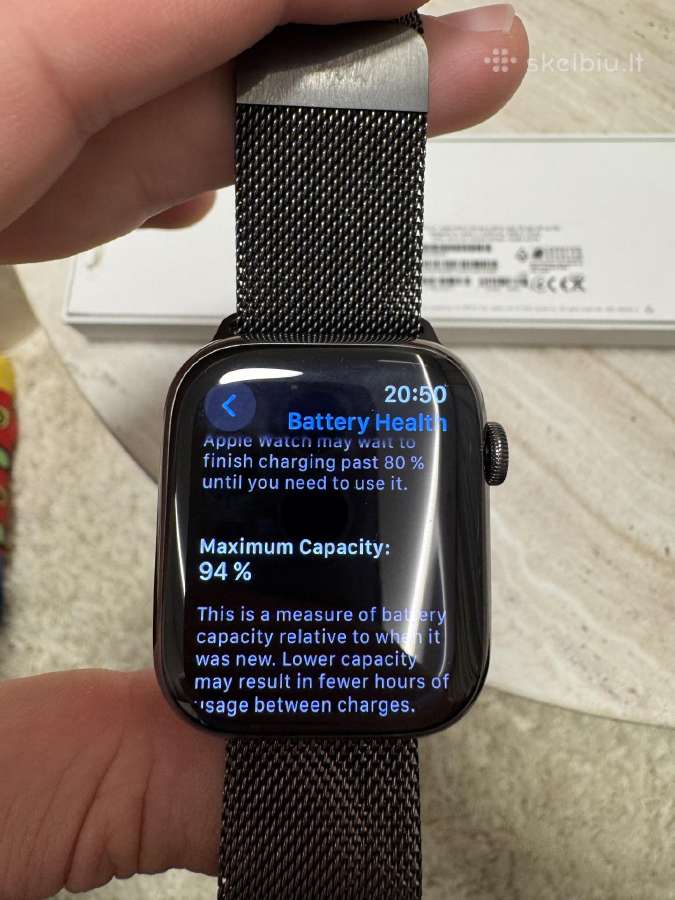 Parduodamas Apple watch 8 stainless steel 45mm - nuotraukos Nr. 6