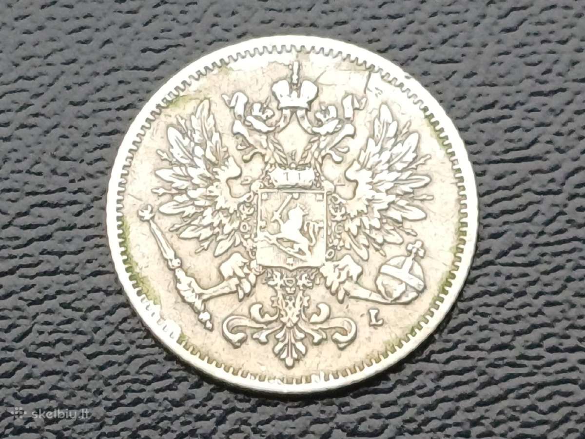25 pennia 1907m. Suomija sidabras - nuotraukos Nr. 2