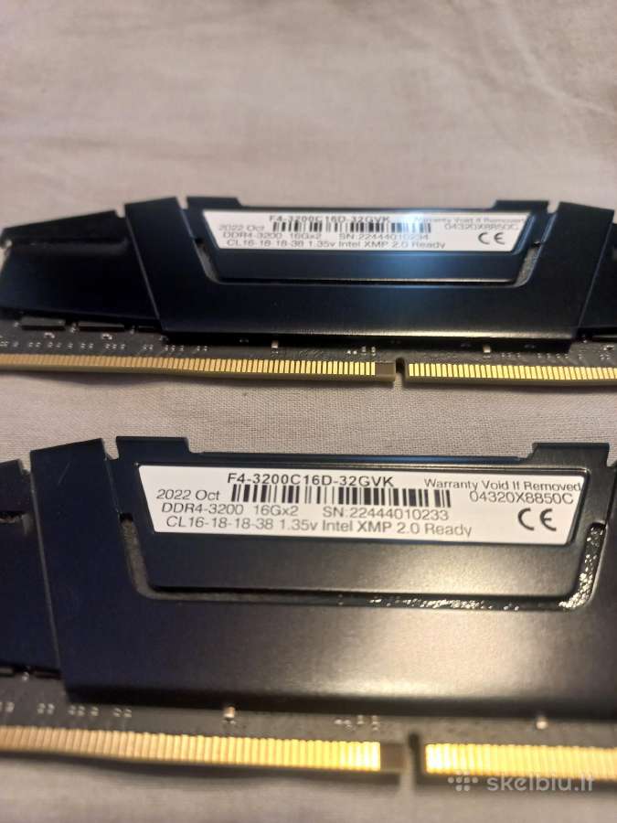 G Skill 2x16gb 32gb 3200mhz - nuotraukos Nr. 3