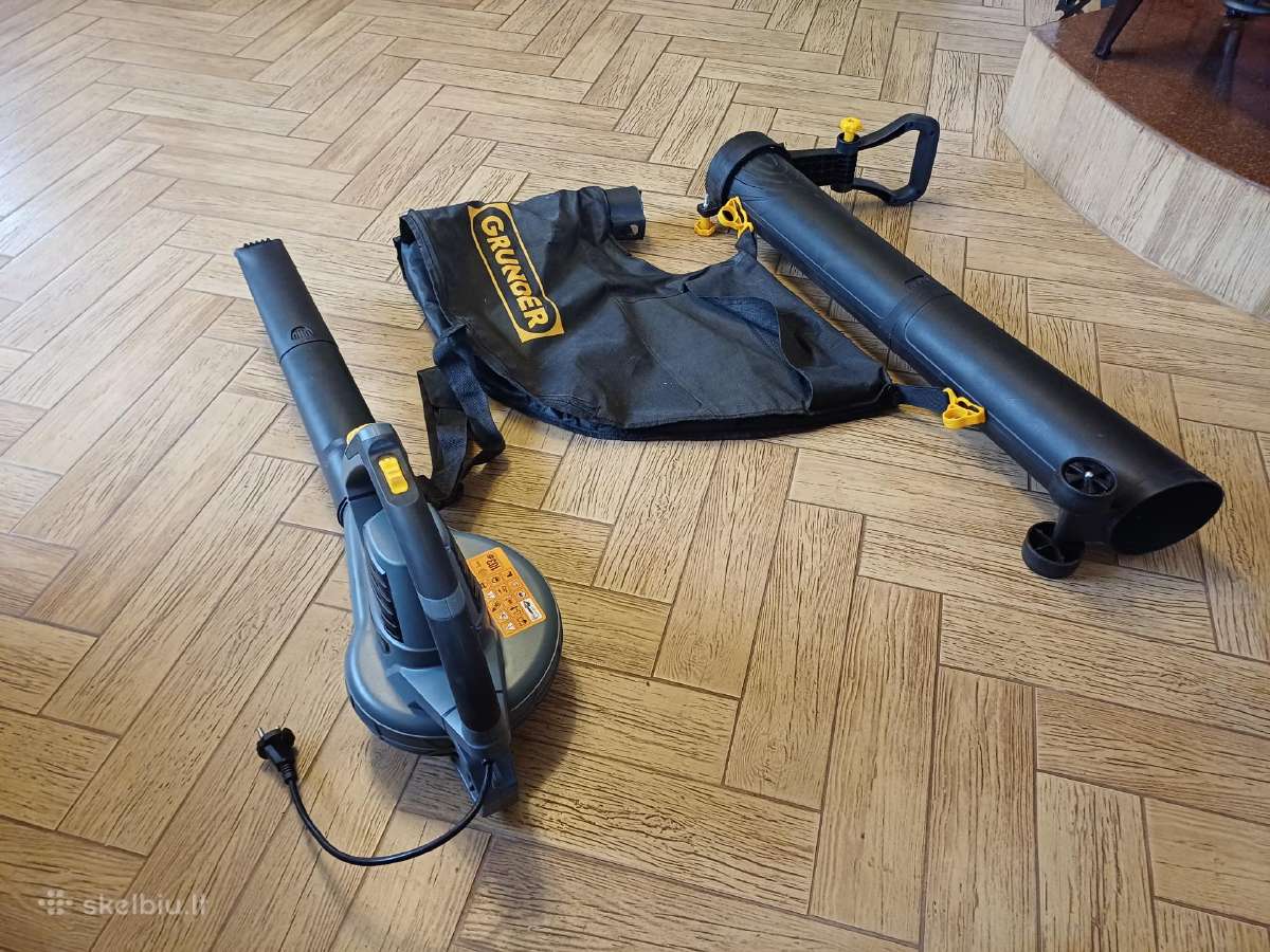 Elektrinis lapų pūstuvas-lapų surinktuvas Grunder - nuotraukos Nr. 2