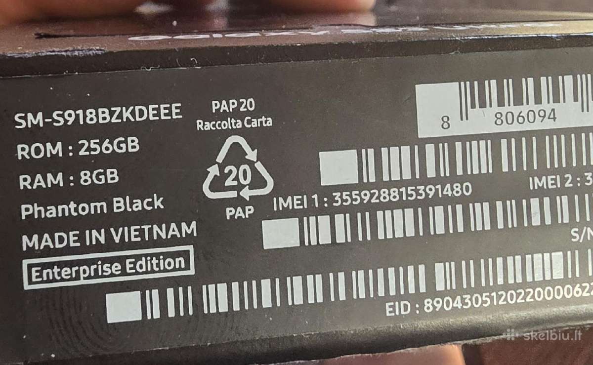 Samsung s23 ultra 8/256gb - nuotraukos Nr. 6