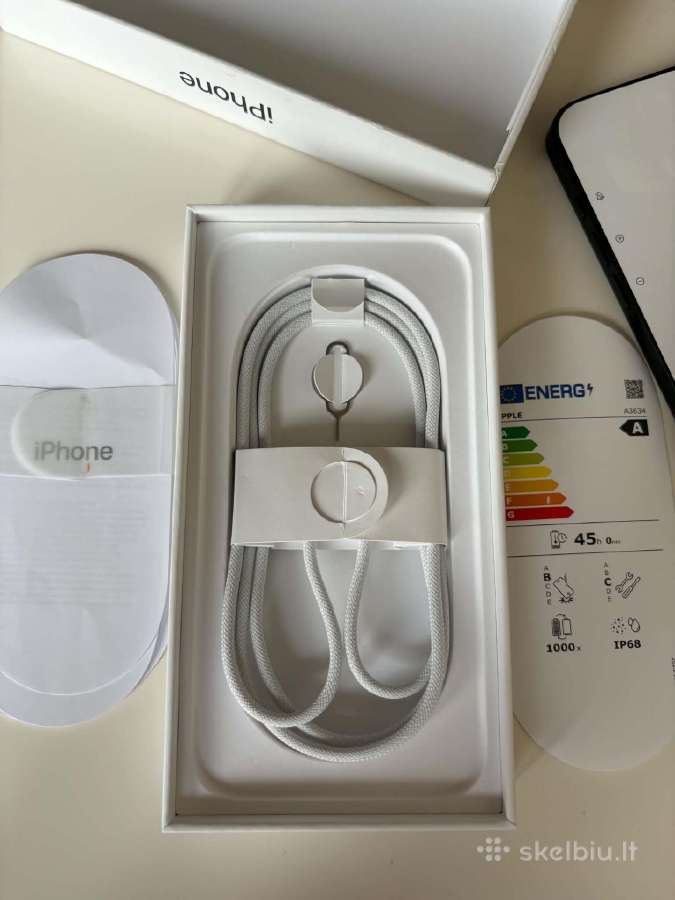 iPhone 17e 256gb Black – Naujas, 24 mėn. Garantija - nuotraukos Nr. 6