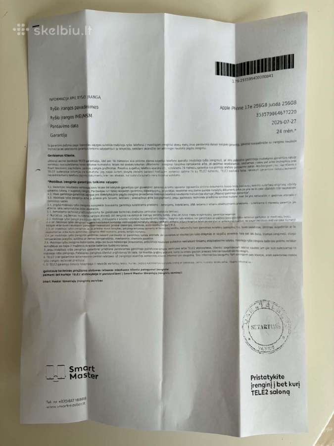 iPhone 17e 256gb Black – Naujas, 24 mėn. Garantija - nuotraukos Nr. 16