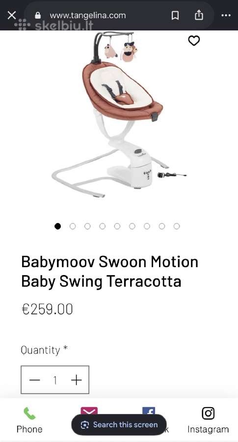 Babymoov - Comfort Swing Swoon Motion - nuotraukos Nr. 7