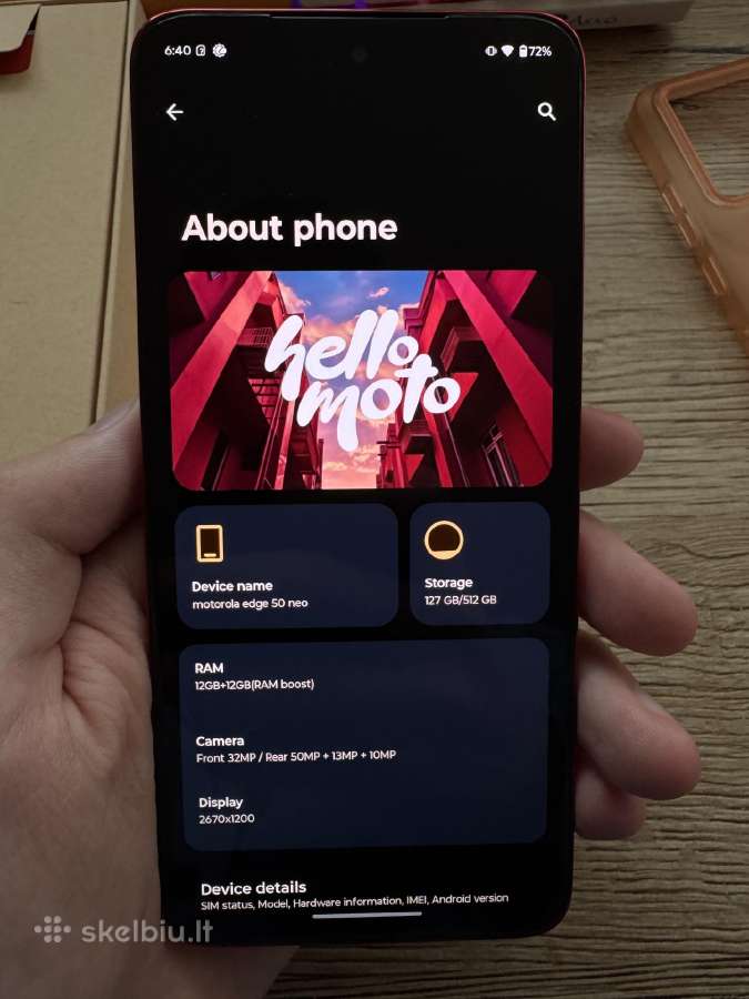 Motorola Edge 50 Neo 12/512 - nuotraukos Nr. 5