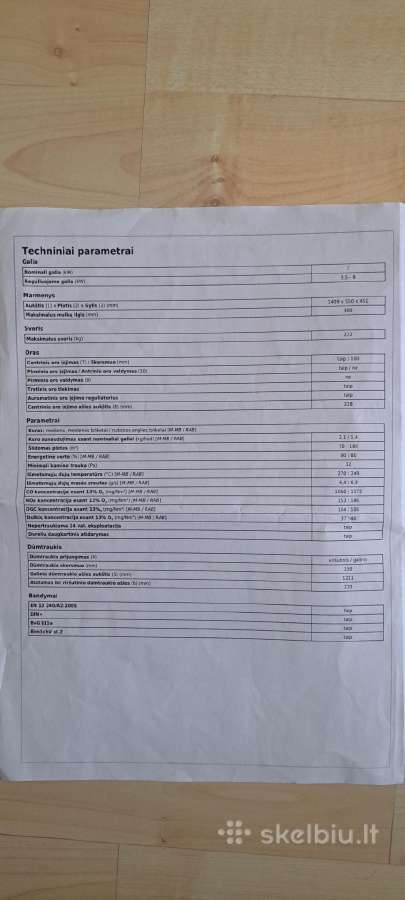 Krosnelė Abx Turku Aku su akumuliacinėmis plytomis - nuotraukos Nr. 7