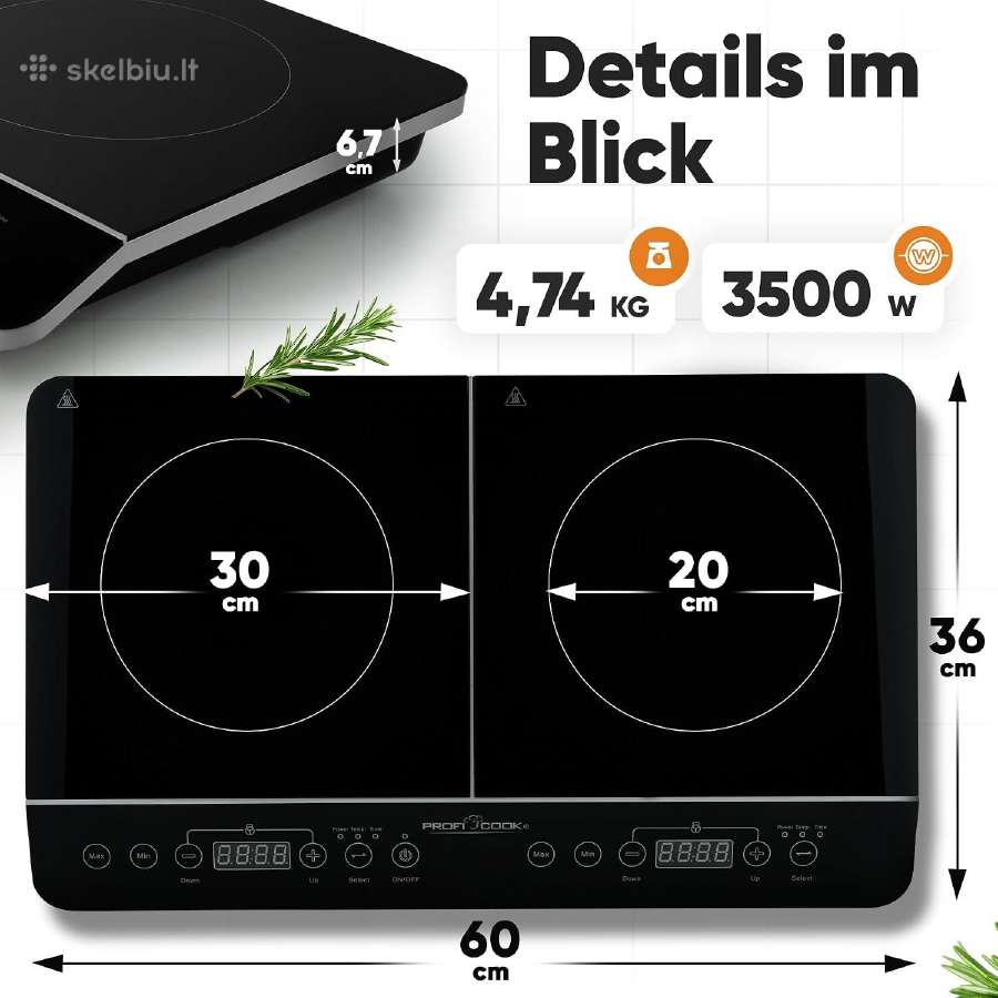 Proficook® indukcinė kaitlentė - nuotraukos Nr. 2