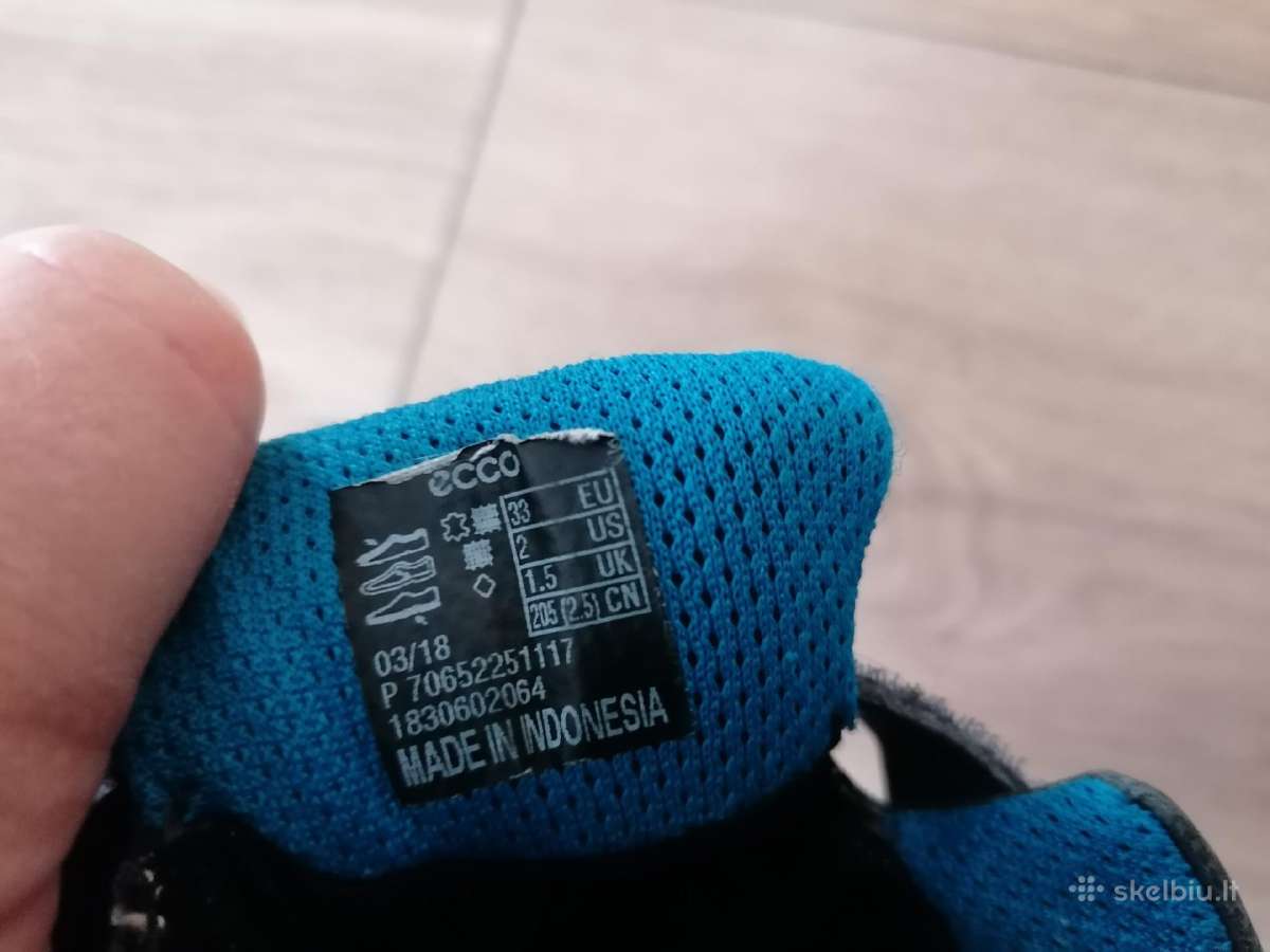 Odiniai Ecco goretex sportiniai bateliai 33 dydis - nuotraukos Nr. 2
