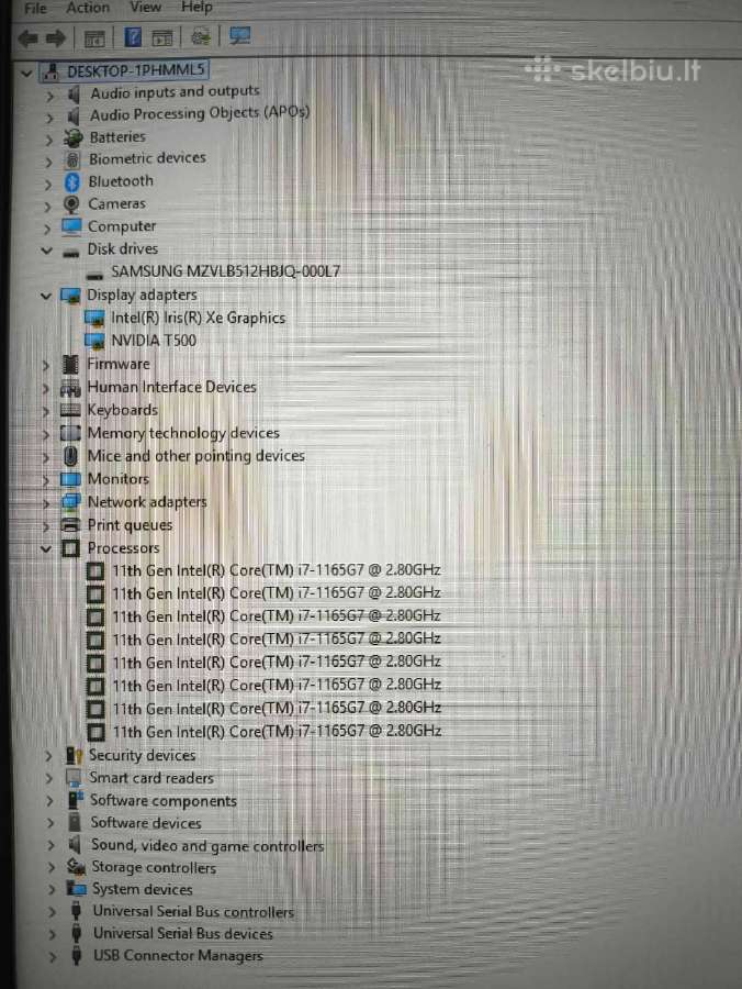 P15s 15.6 Ips i7-1165g7 32gb 512gb T500 4gb 0% - nuotraukos Nr. 5