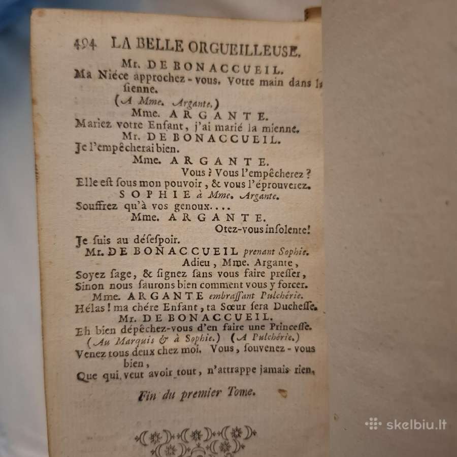 XVIII a. antikvarinė prancūziška knyga 1775 m. - nuotraukos Nr. 3