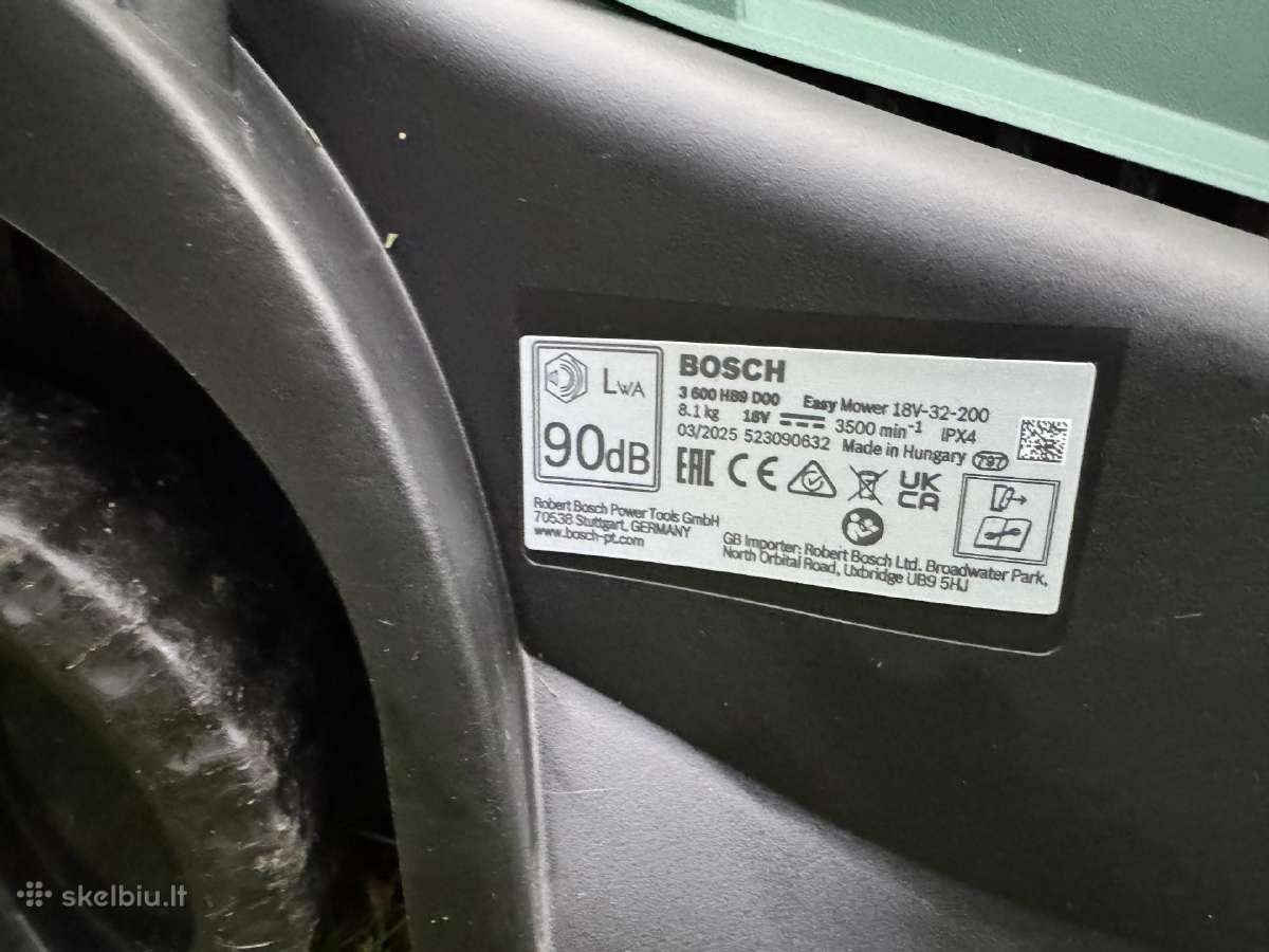 Bosch 18v-32-200 vėjapjovė 18v - nuotraukos Nr. 3