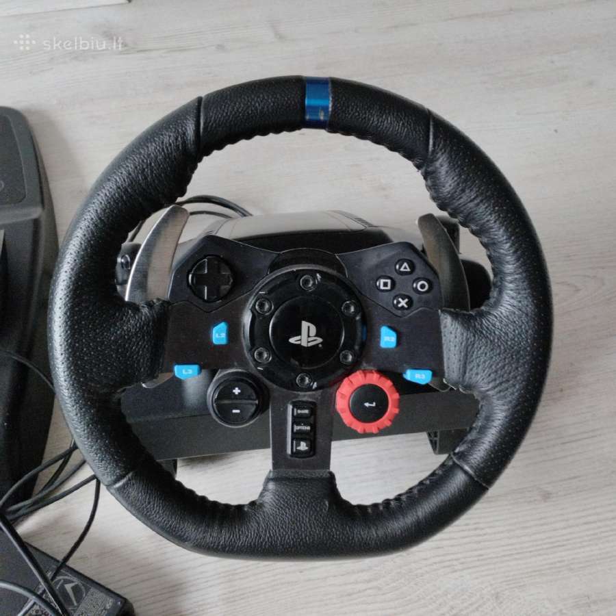 Logitech G29 + pavarų svirtis + pedalai - nuotraukos Nr. 2