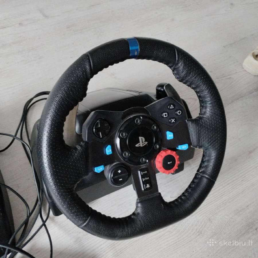 Logitech G29 + pavarų svirtis + pedalai - nuotraukos Nr. 3