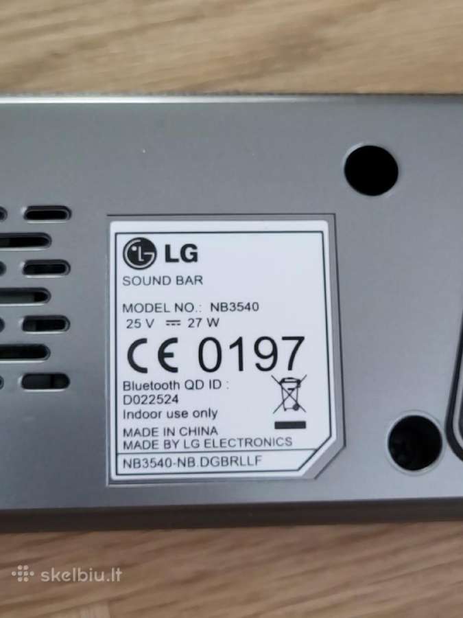Soundbar LG Nb3540 320w - nuotraukos Nr. 10