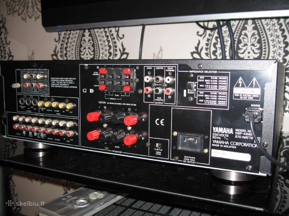 Yamaha Dsp-a592 Natural Sound AV Amplifier. - nuotraukos Nr. 7
