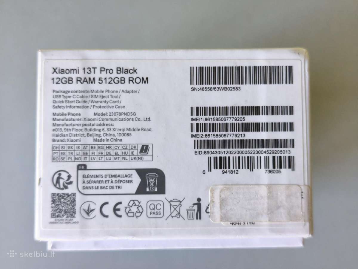 Xiaomi 13t Pro Balck 12gb 512gb - nuotraukos Nr. 13