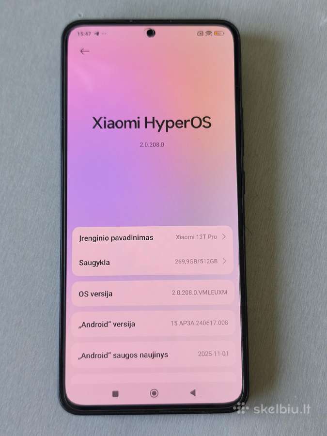 Xiaomi 13t Pro Balck 12gb 512gb - nuotraukos Nr. 5