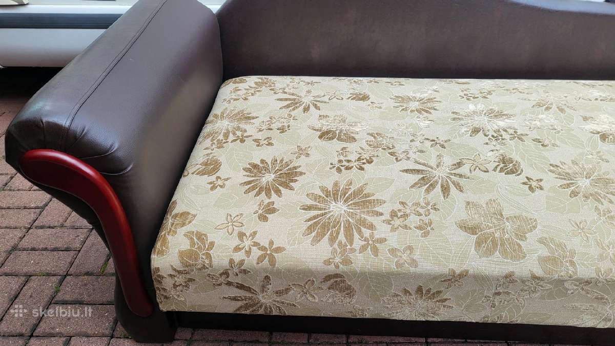 Viengulė kušetė / tachta su patalynės dėže - nuotraukos Nr. 5