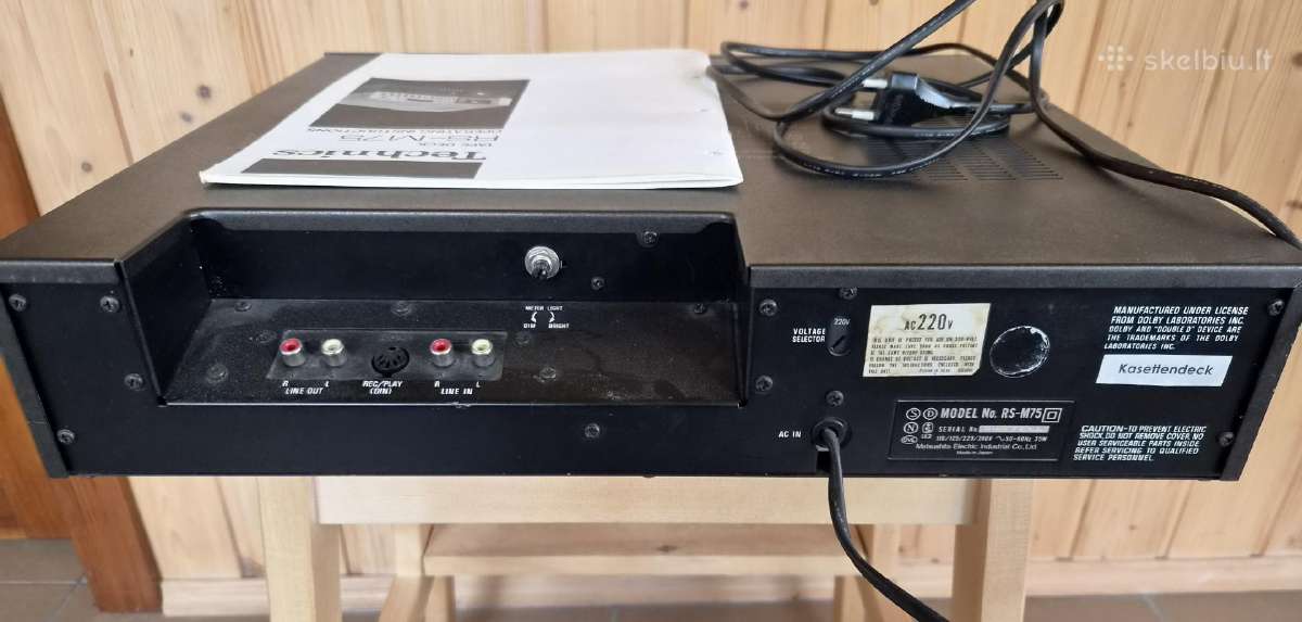 Technics Tape Deck RS-m75 - nuotraukos Nr. 3