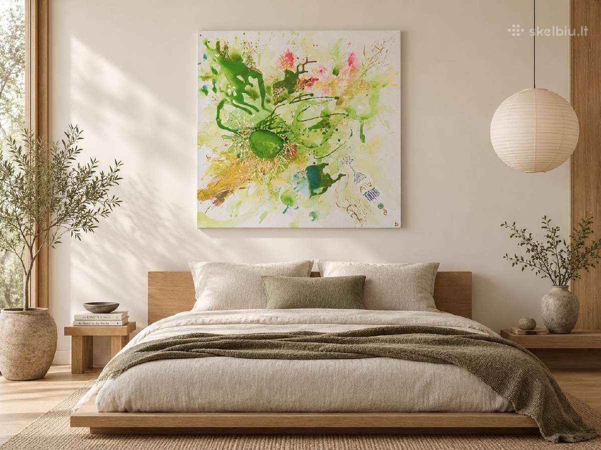 Didelis Originalus Paveikslas 100x100 cm - nuotraukos Nr. 4