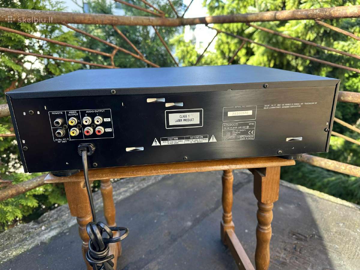 Vintažinis Kenwood Lvd-290 CD / Laserdisc grotuvas - nuotraukos Nr. 6
