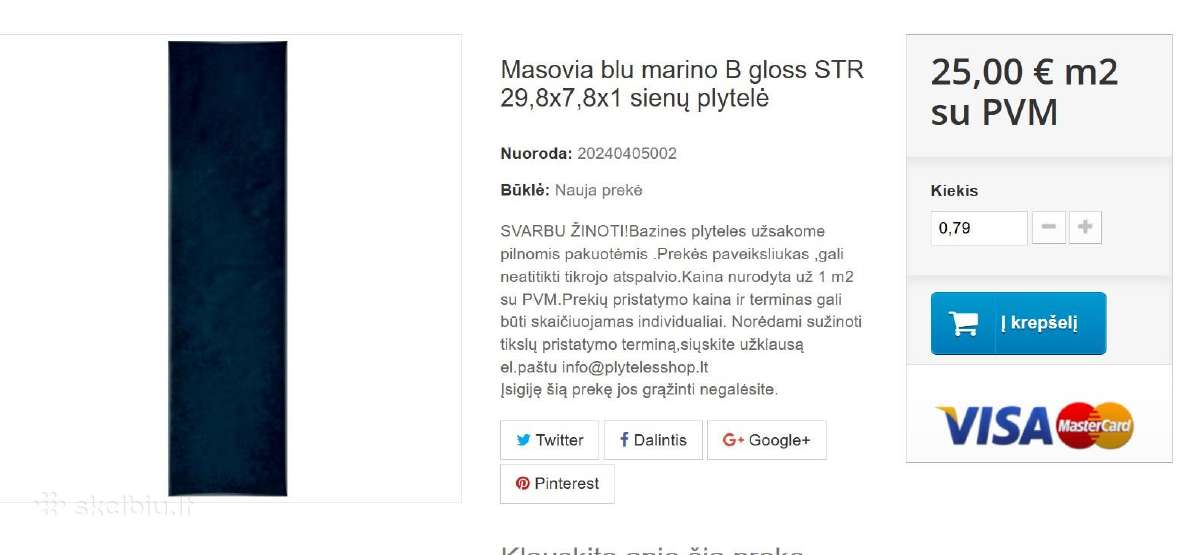 Plyteles Tubadzin Masovia - nuotraukos Nr. 2
