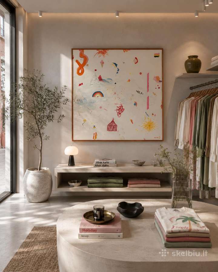 Įrėmintas originalus paveikslas 100x100 cm - nuotraukos Nr. 8