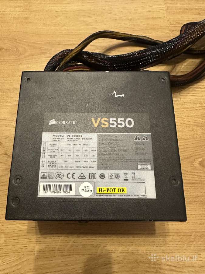 Corsair Vs550 550w - nuotraukos Nr. 4