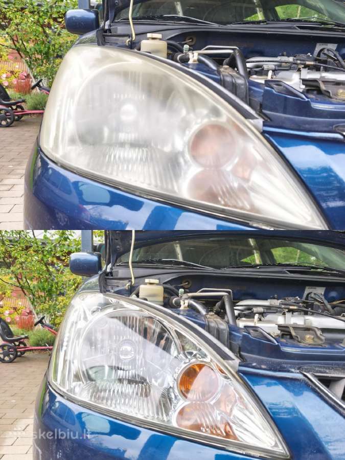 Automobilio žibintų poliravimas - nuotraukos Nr. 4
