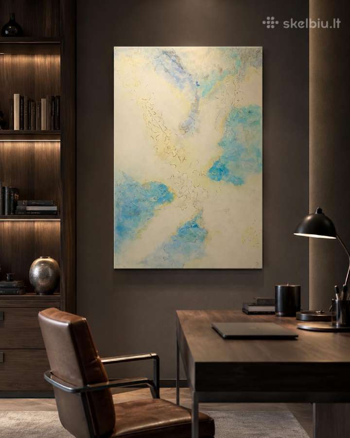 Originalus paveikslas 80x120 cm su kristalais - nuotraukos Nr. 3