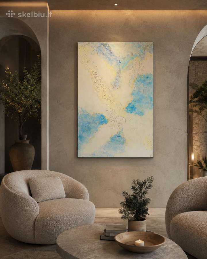 Originalus paveikslas 80x120 cm su kristalais - nuotraukos Nr. 4