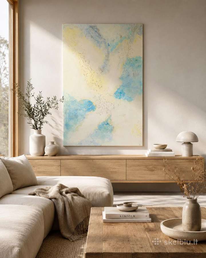 Originalus paveikslas 80x120 cm su kristalais - nuotraukos Nr. 6