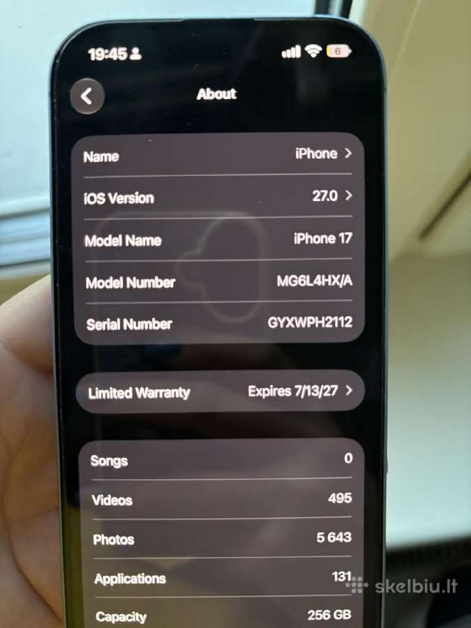 iPhone 17 256gb - nuotraukos Nr. 4