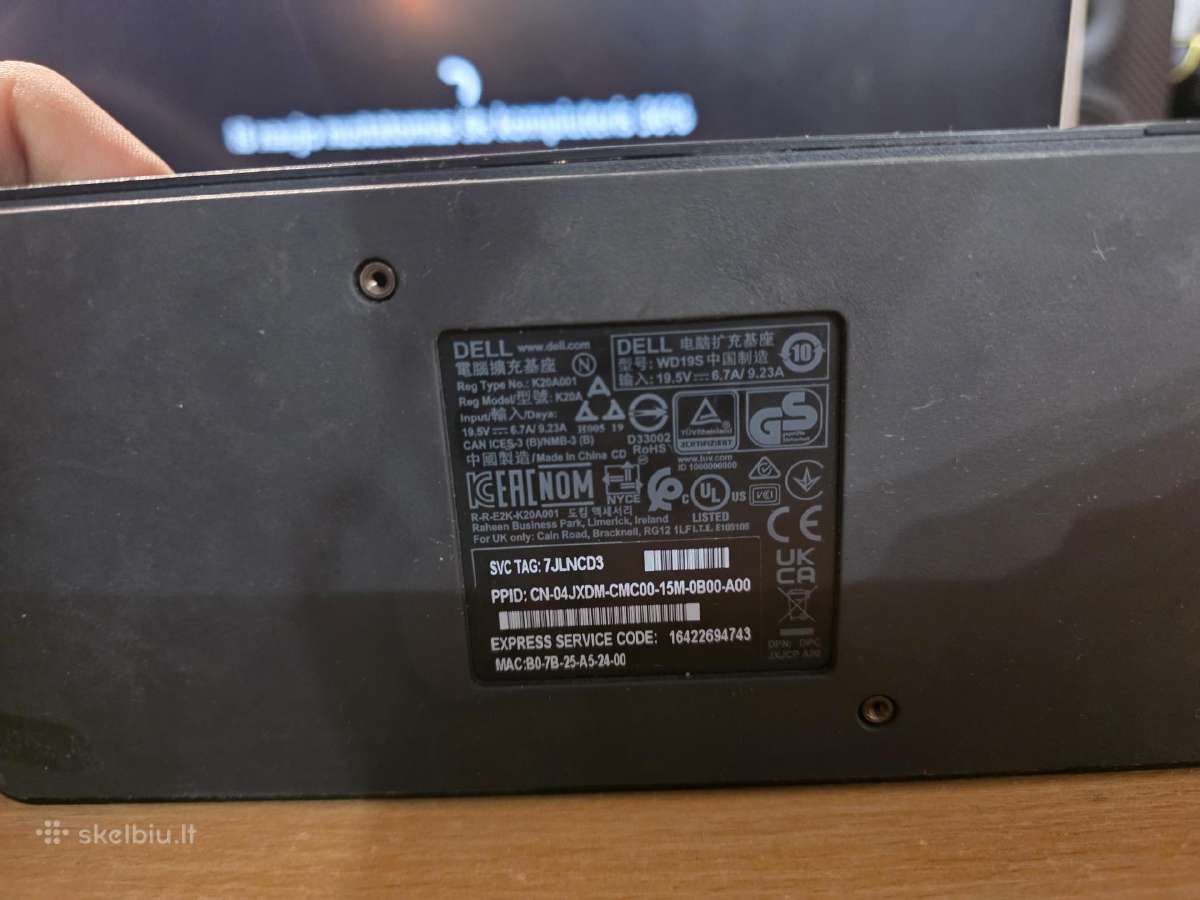 Dell Wd19s Usb-c Dock 180w - nuotraukos Nr. 5