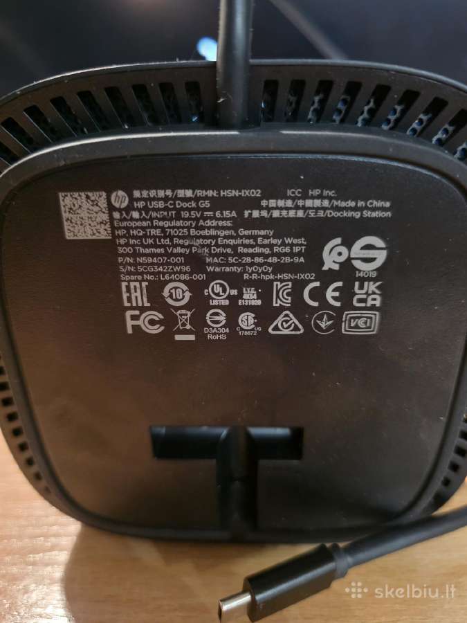 Hp Usb-c Dock G5 – 55 € - nuotraukos Nr. 5