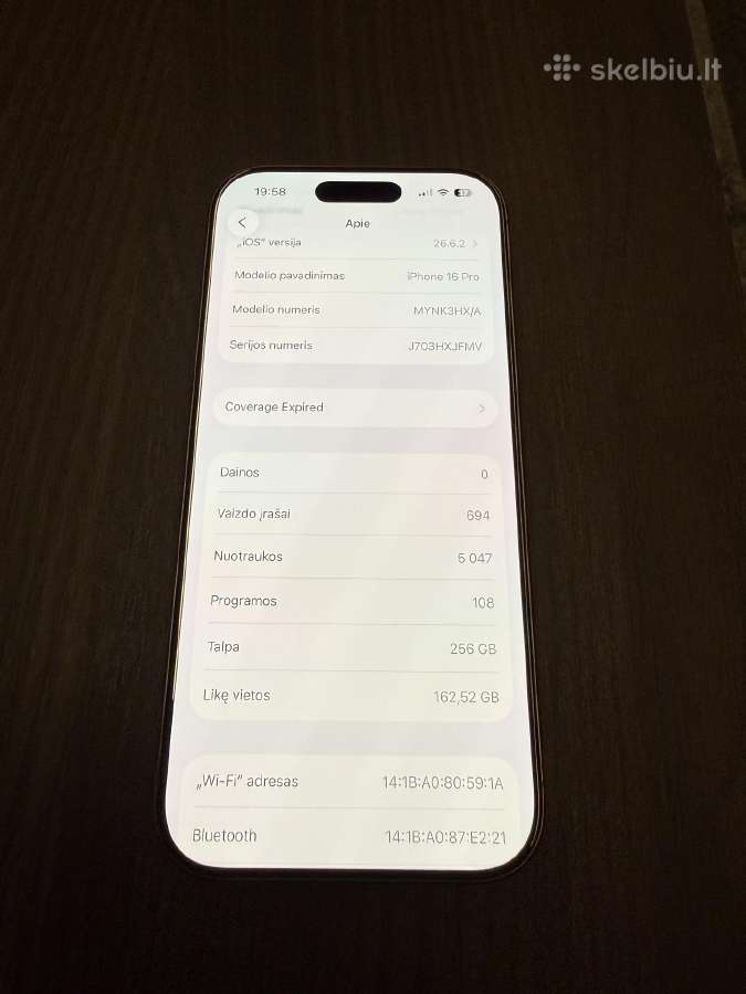 Apple iPhone 16 Pro Desert Titanium 256 GB - nuotraukos Nr. 7