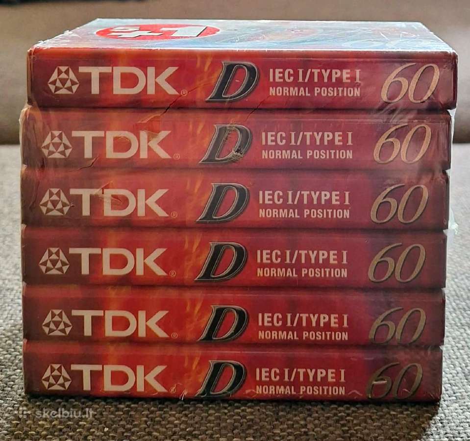 Tdk D kasetės - nuotraukos Nr. 4