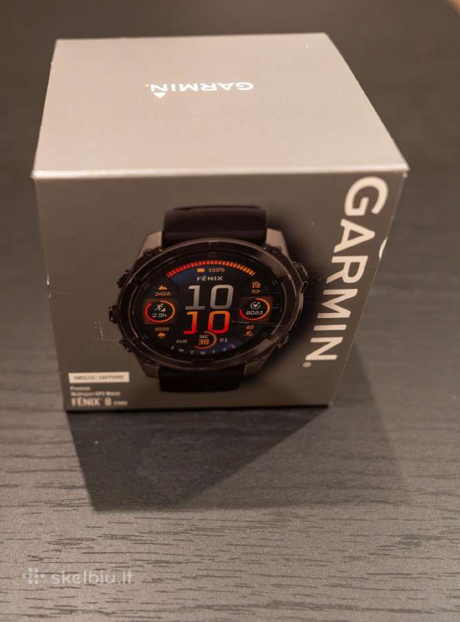 Garmin Fenix 8 51 mm Amoled Sapphire, LT garantija - nuotraukos Nr. 3