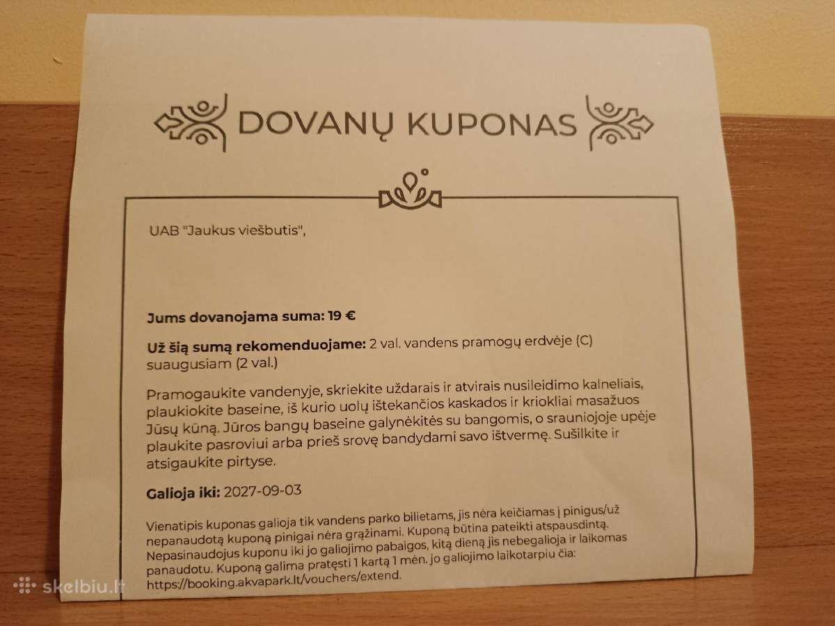 Dovanų kuponas - nuotraukos Nr. 4