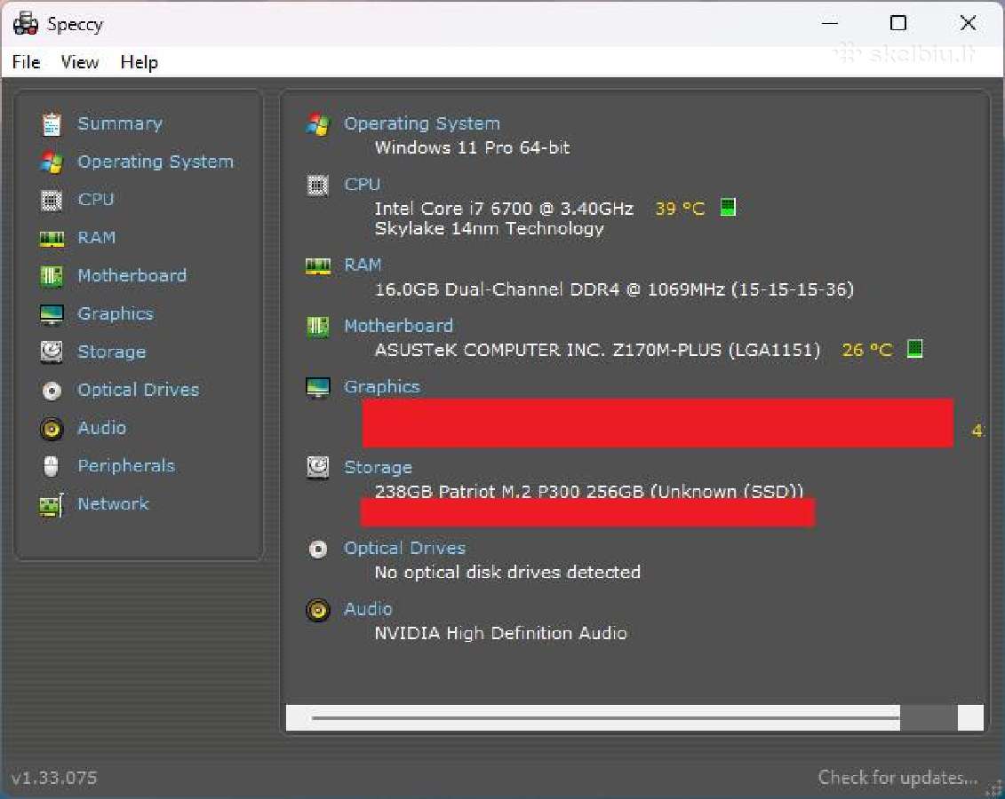 Micro-atx Pc (i7-6700,16 GB, 256 GB, 500w) - nuotraukos Nr. 13